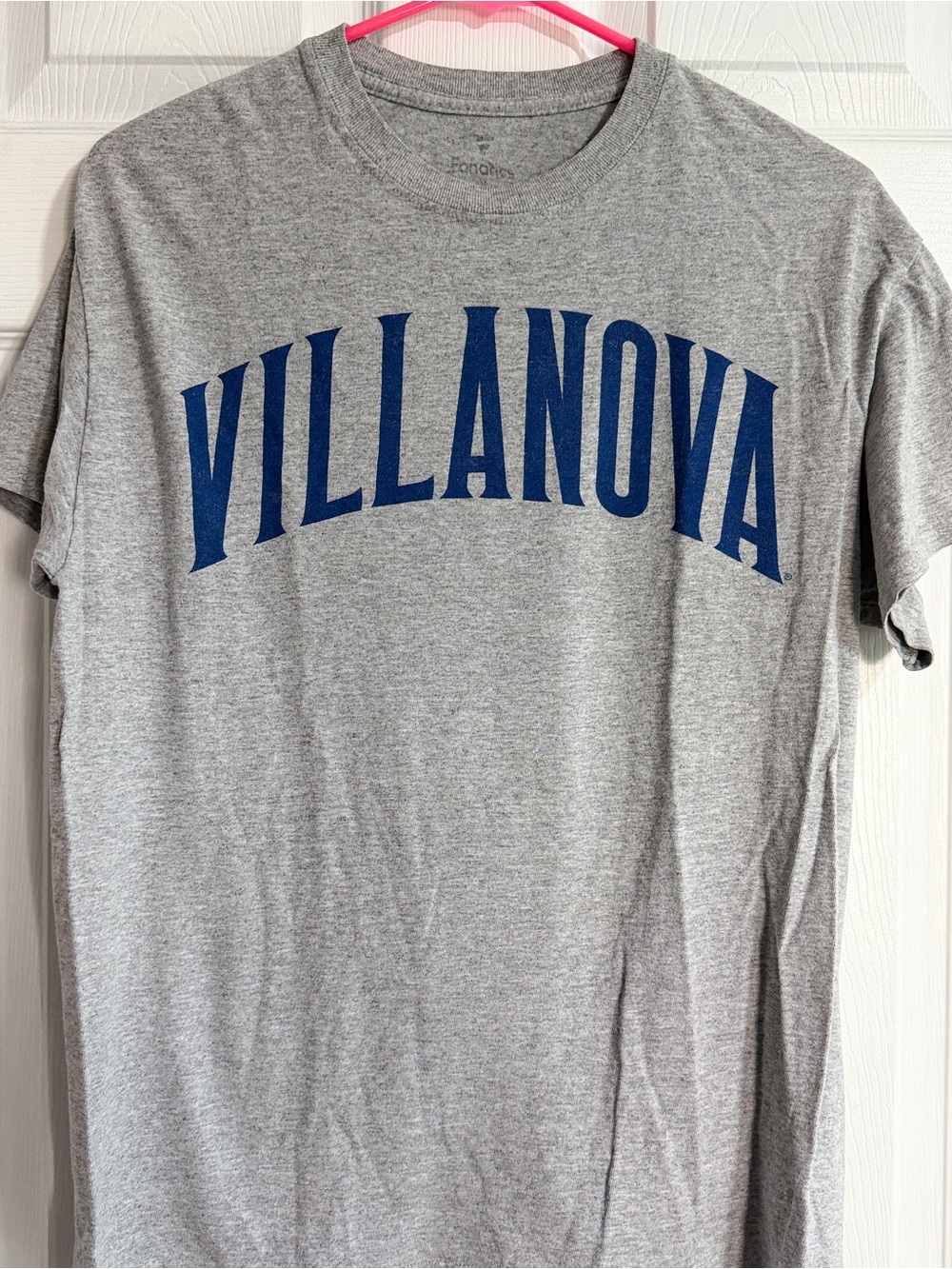 Fanatics Gray Villanova Short-Sleeve Tee with Blue Arch Logo